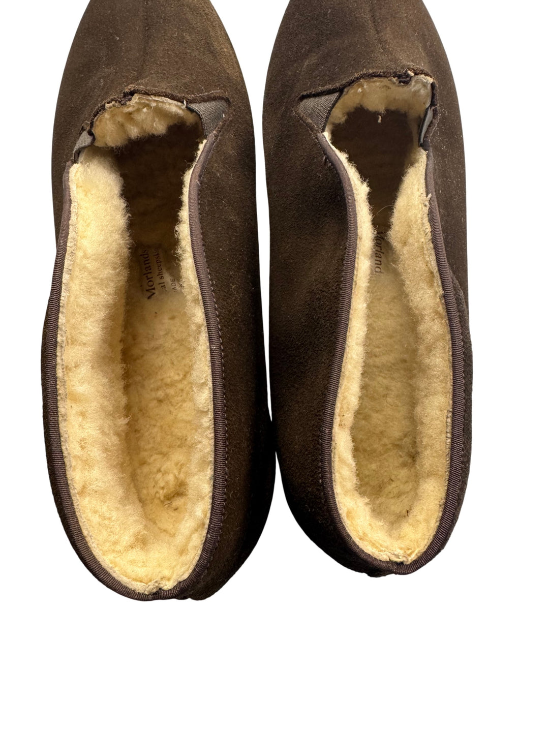 Morlands Sheepskin Brown Slippers with box - Think Vintage Online Ltd