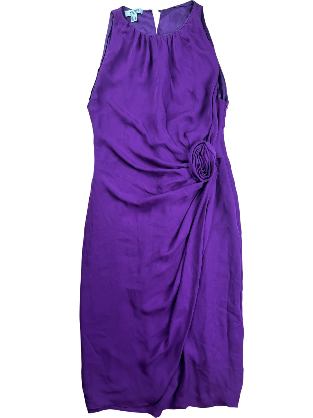 Moschino Purple Sleeveless Dress - S - Think Vintage ltd