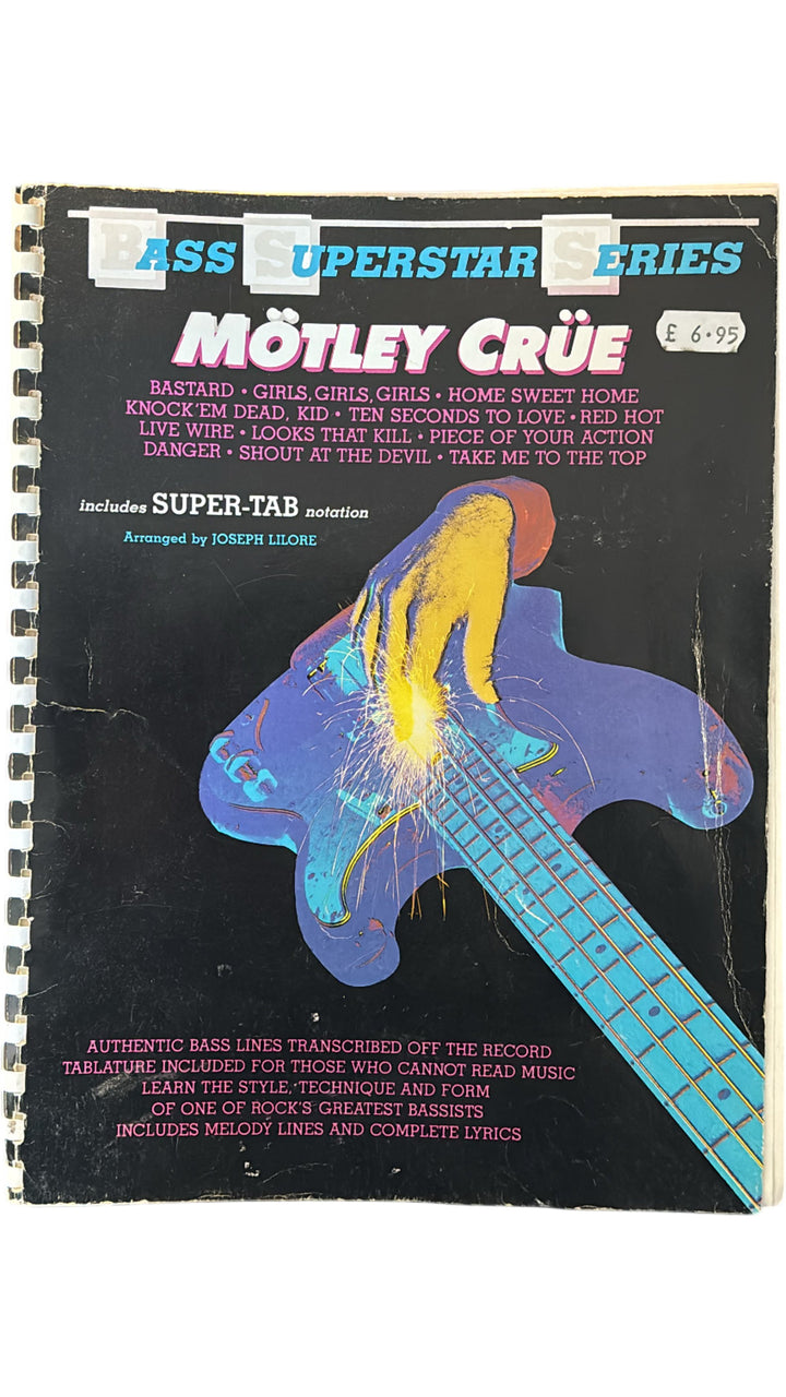 Motley Crue Bass Superstar Series with Super-Tab Notation - Think Vintage Online Ltd