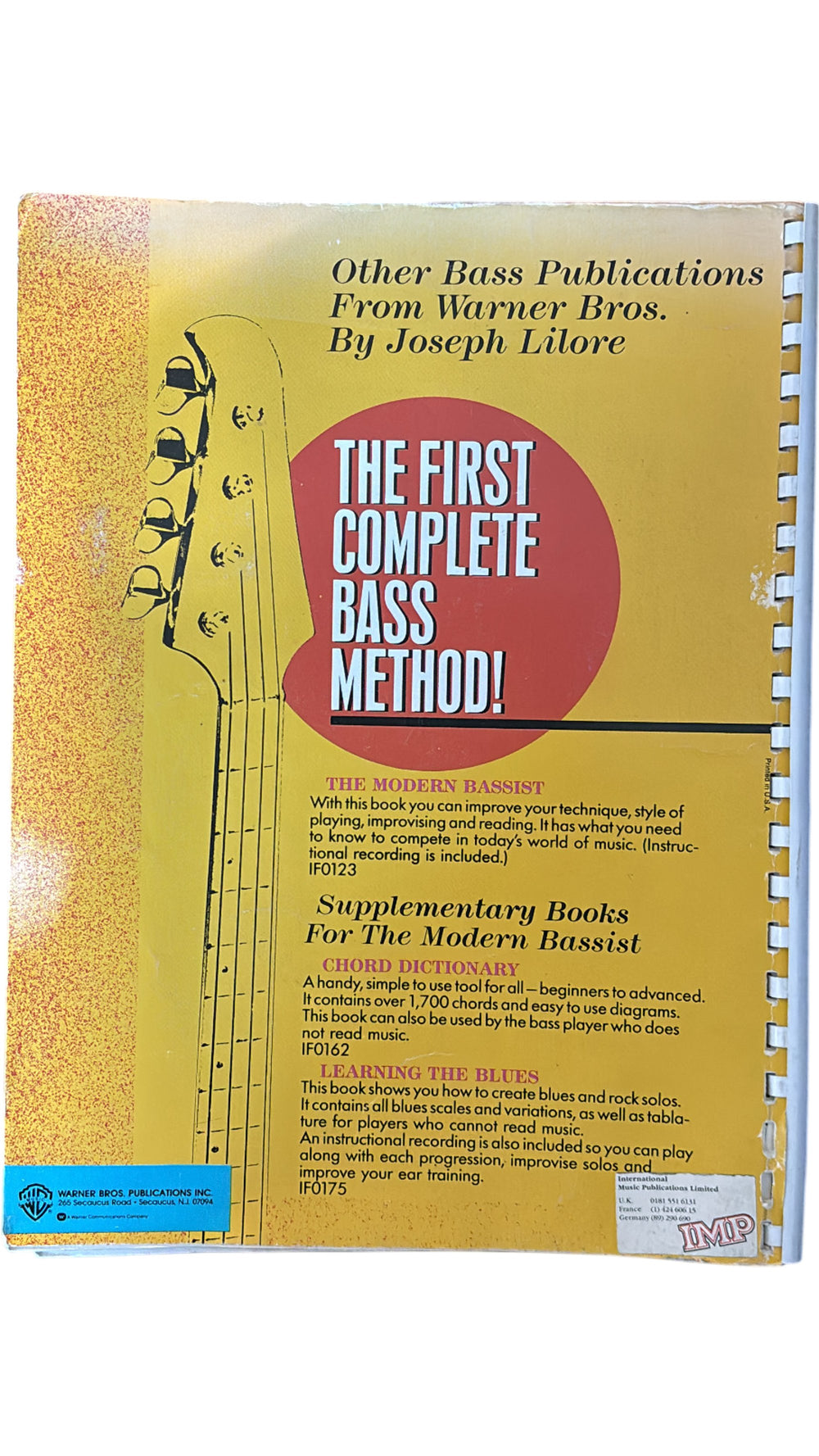 Motley Crue Bass Superstar Series with Super-Tab Notation - Think Vintage Online Ltd