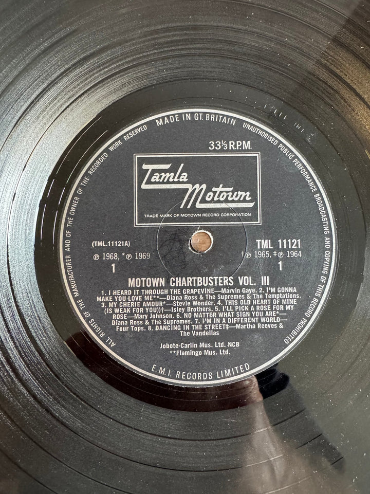 Motown Chartbusters Vol 3 LP - Fair - Think Vintage ltd