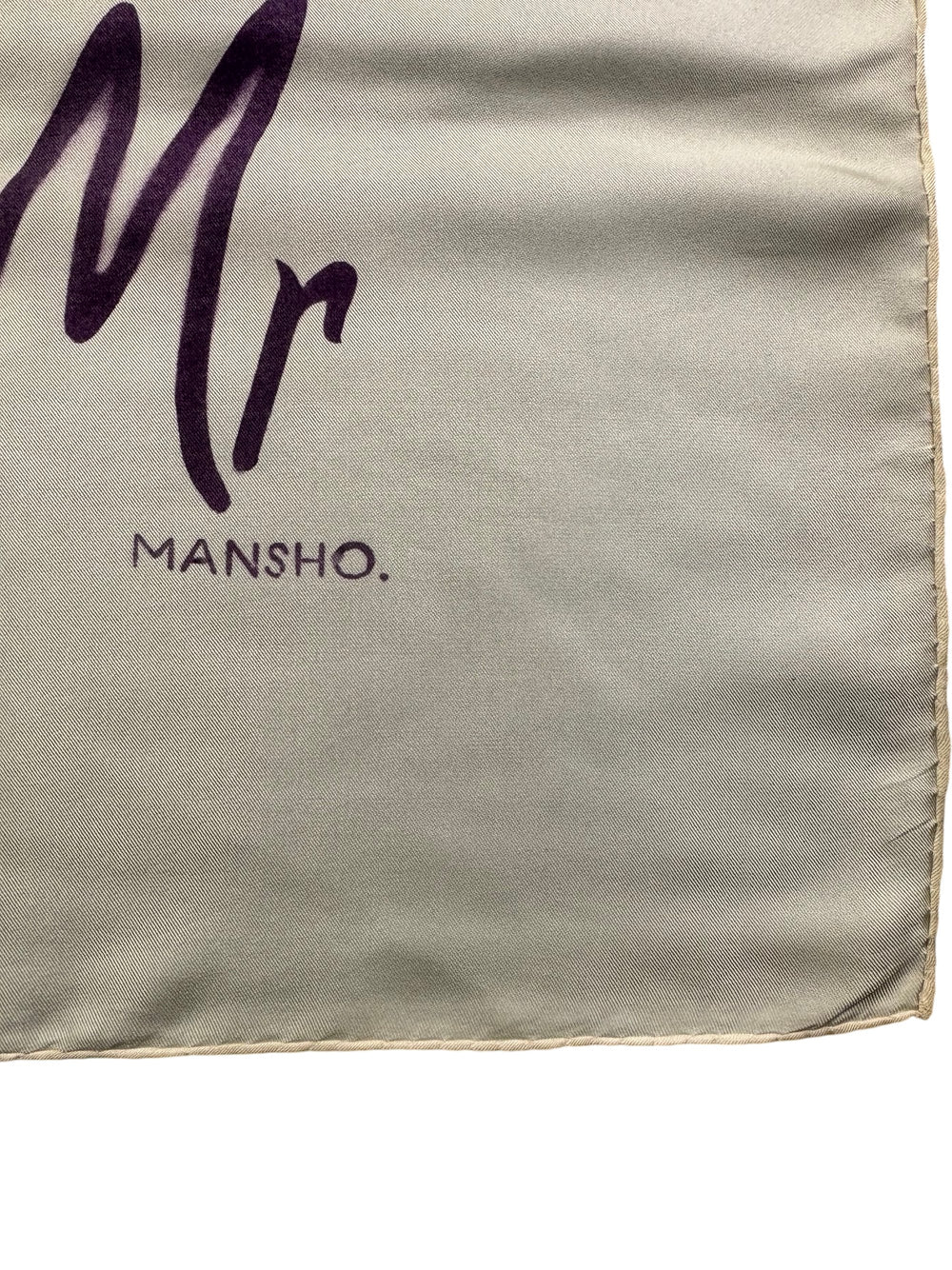 Mr Fish X Mansho Silk Scarf (PURPLE) - Think Vintage Online Ltd
