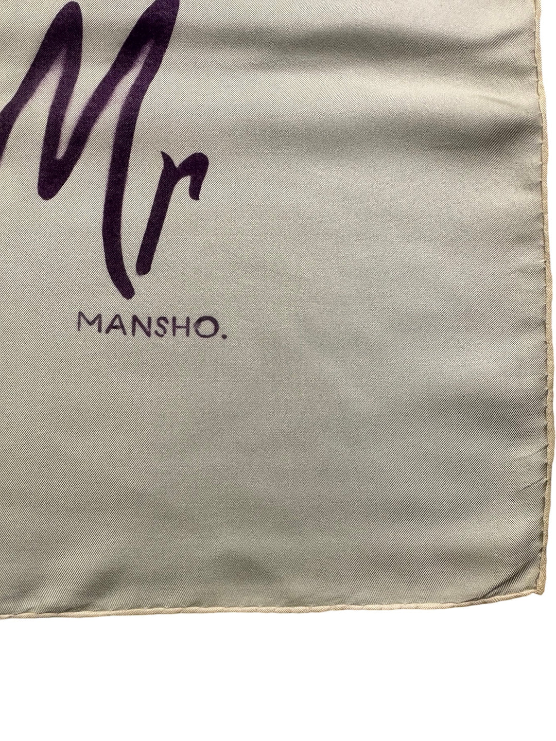 Mr Fish X Mansho Silk Scarf (PURPLE) - Think Vintage Online Ltd