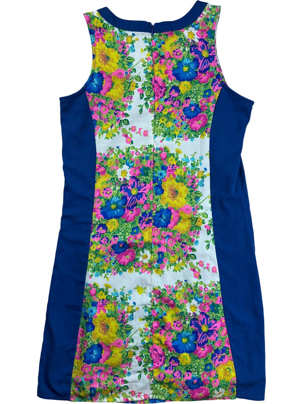 Mudo Floral Multicolour Sleeveless Dress - S - Think Vintage ltd
