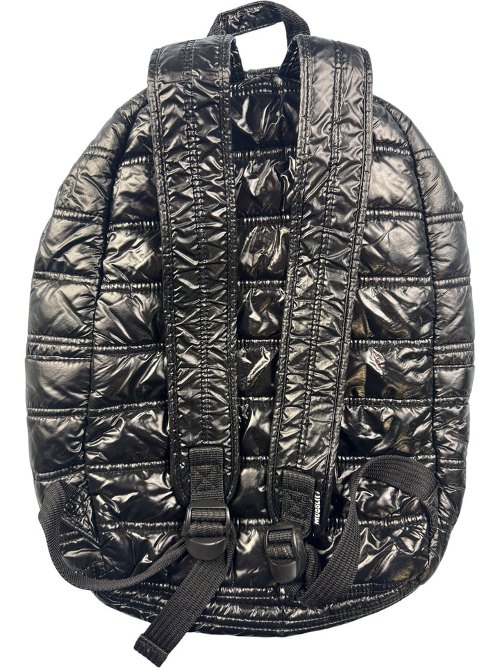 Mueslii Black Quilted Backpack - Think Vintage ltd