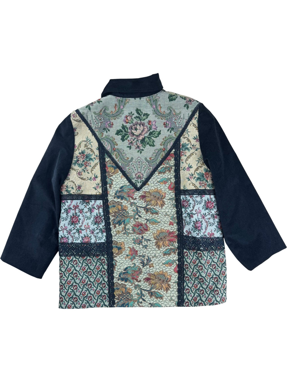 Multi-Patterned Tapestry Jacket - M - Think Vintage ltd