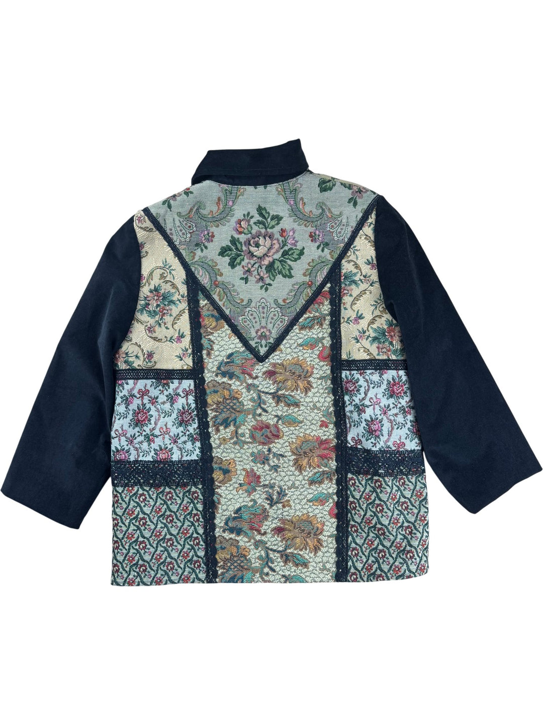Multi-Patterned Tapestry Jacket - M - Think Vintage ltd