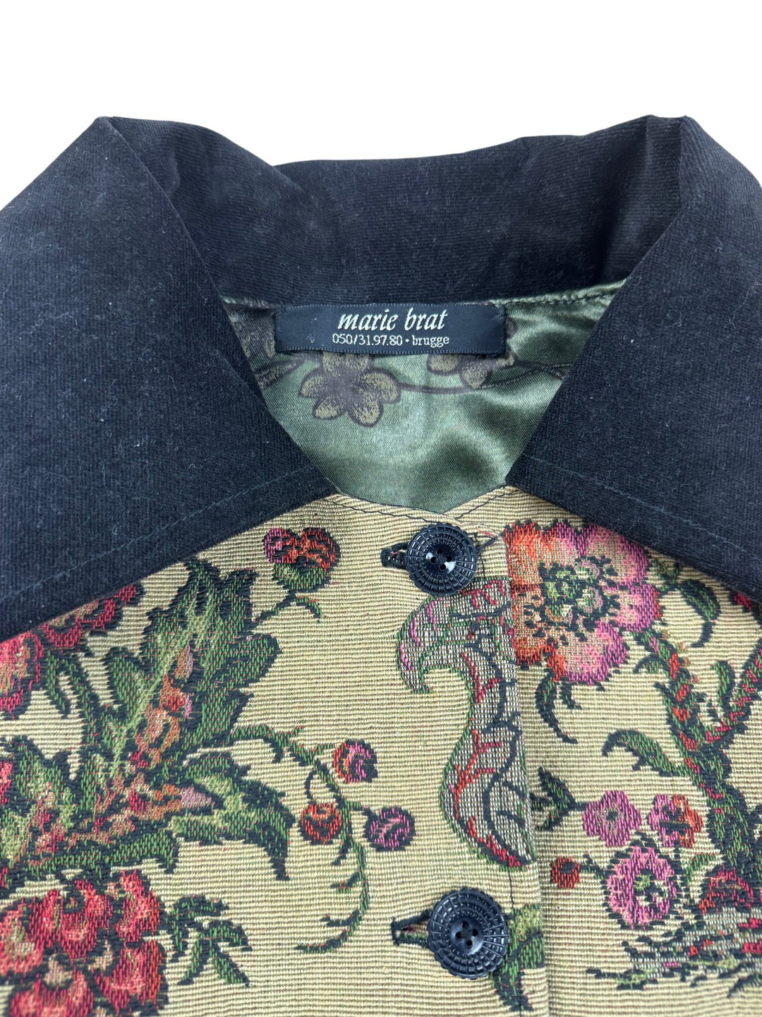 Multi-Patterned Tapestry Jacket - M - Think Vintage ltd