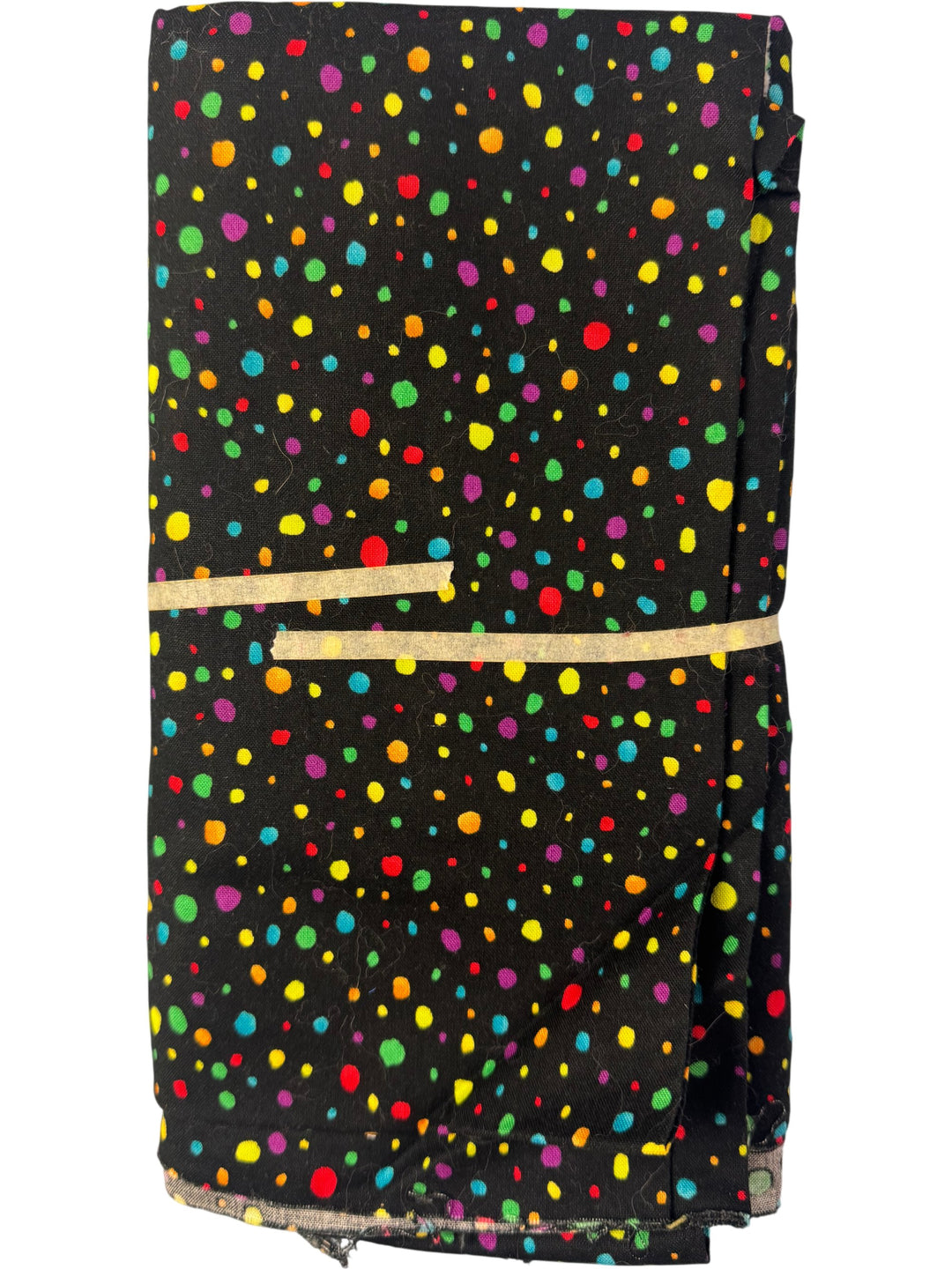 Multicoloured Polka Dot Fabric - 2m - Think Vintage