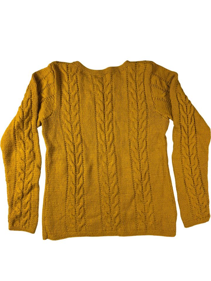 Mustard Cable Knit Dress Set - Think Vintage Online Ltd