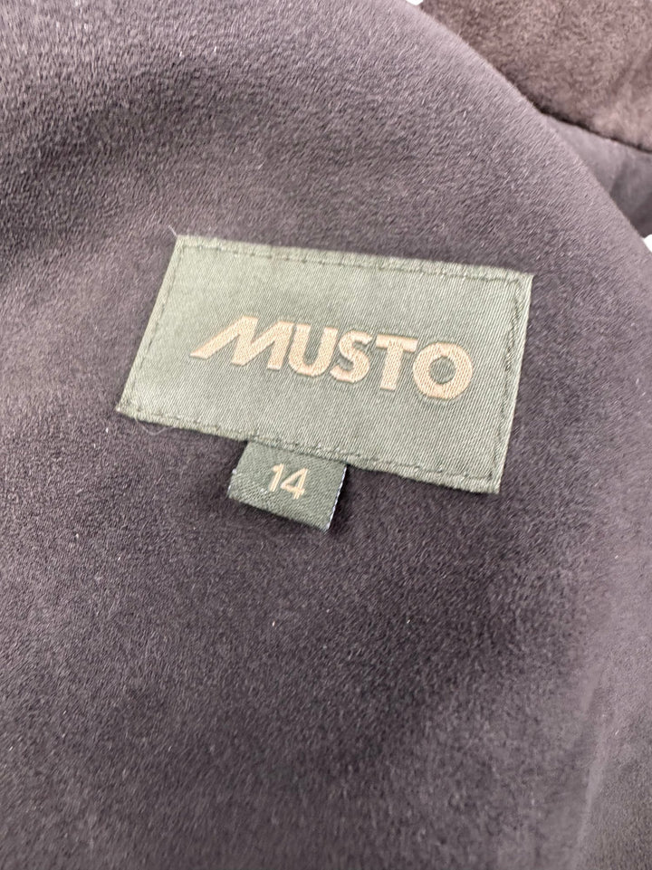 Musto Brown Hooded Jacket - L - Think Vintage ltd