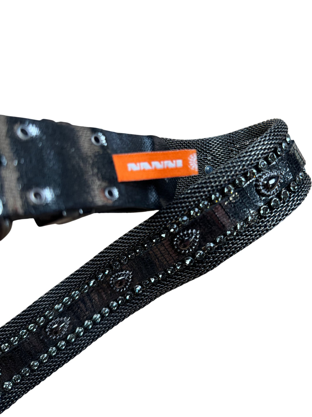 Nanni Leather Embellished Belt - Think Vintage ltd