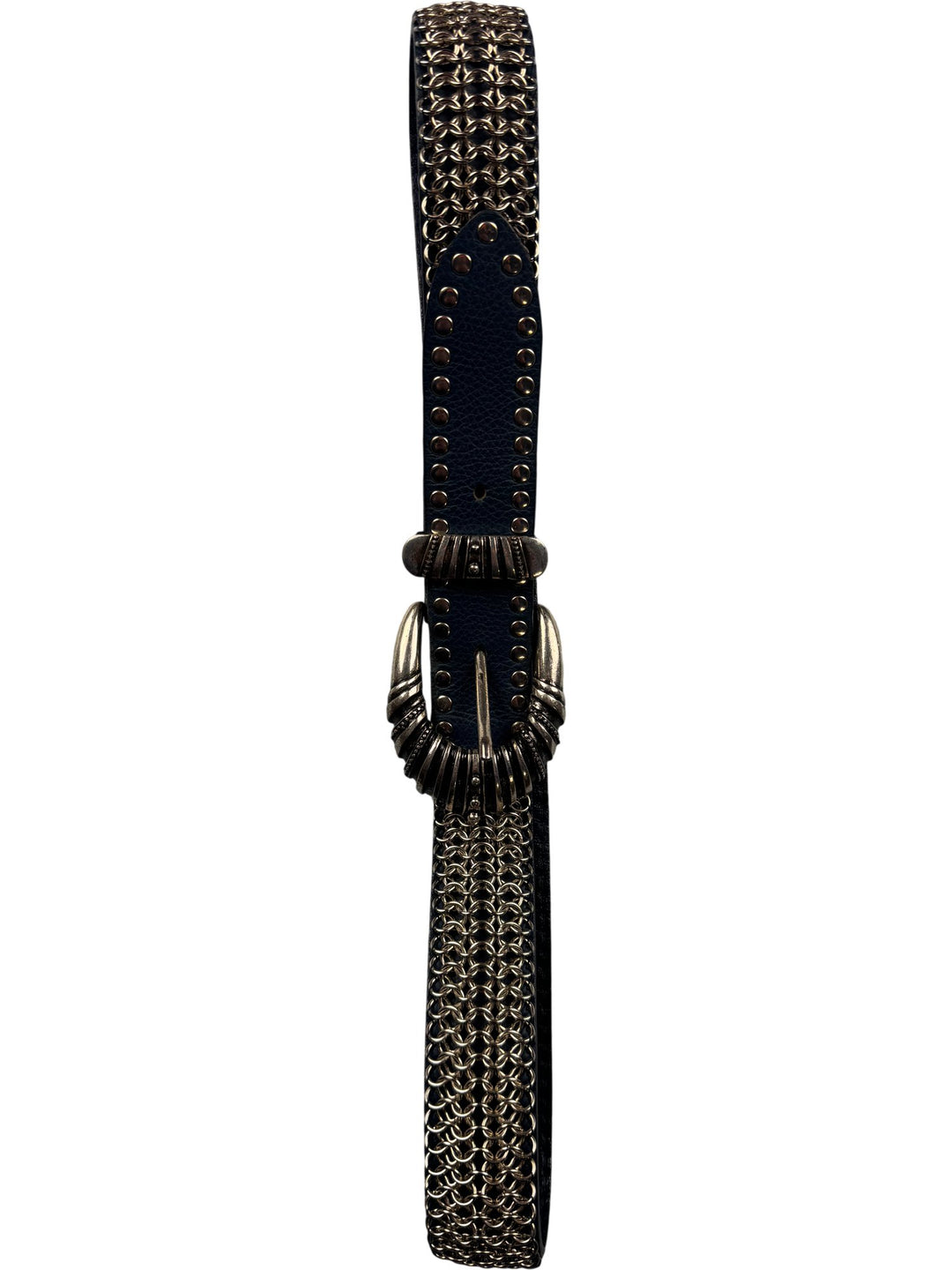 Nanni Studded Leather Belt - Think Vintage ltd