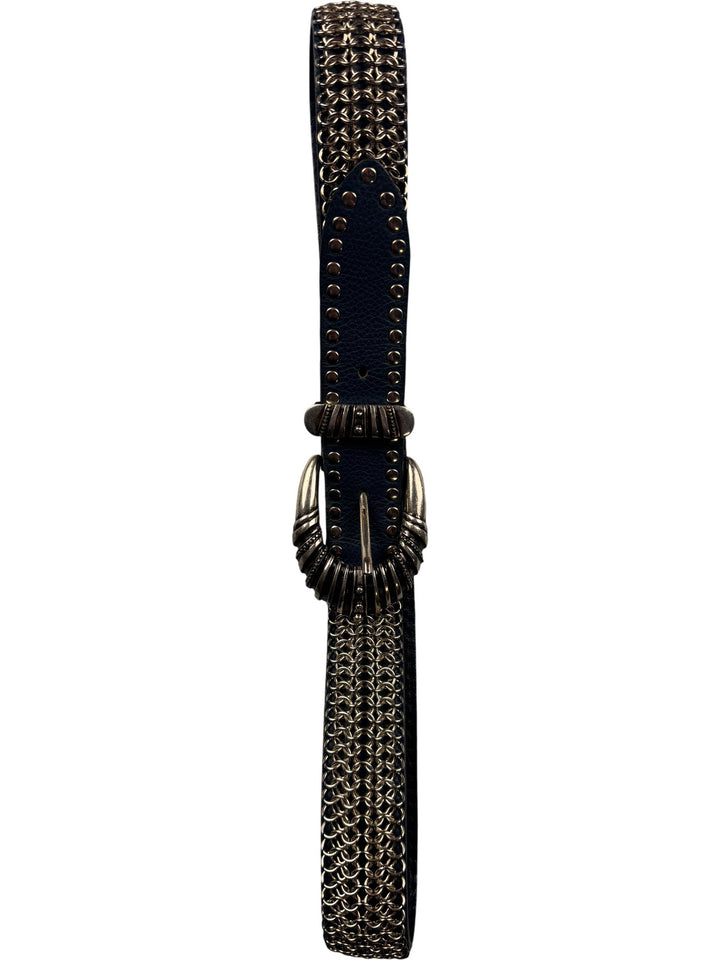 Nanni Studded Leather Belt - Think Vintage ltd