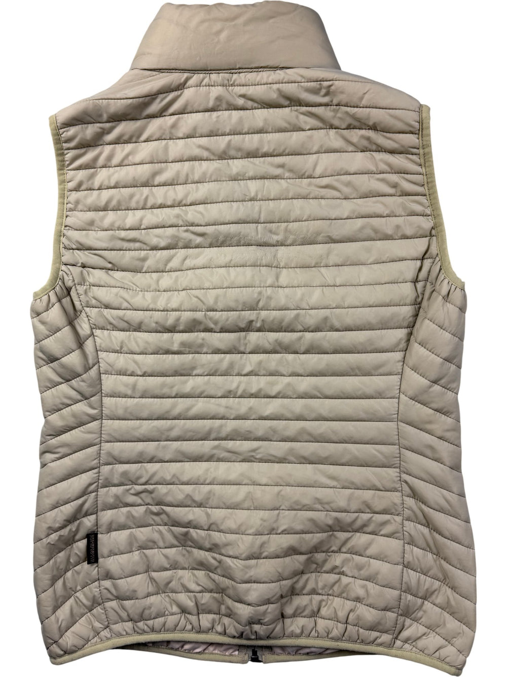Napapijri Beige Padded Vest - S - Think Vintage ltd