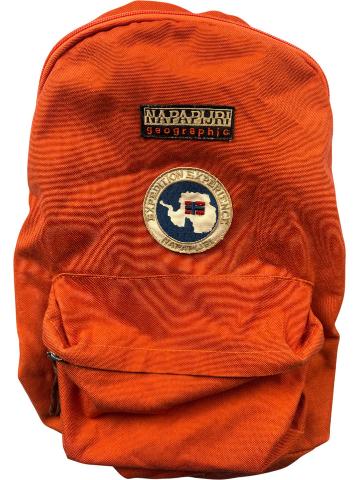 Napapijri Orange Backpack - Think Vintage ltd