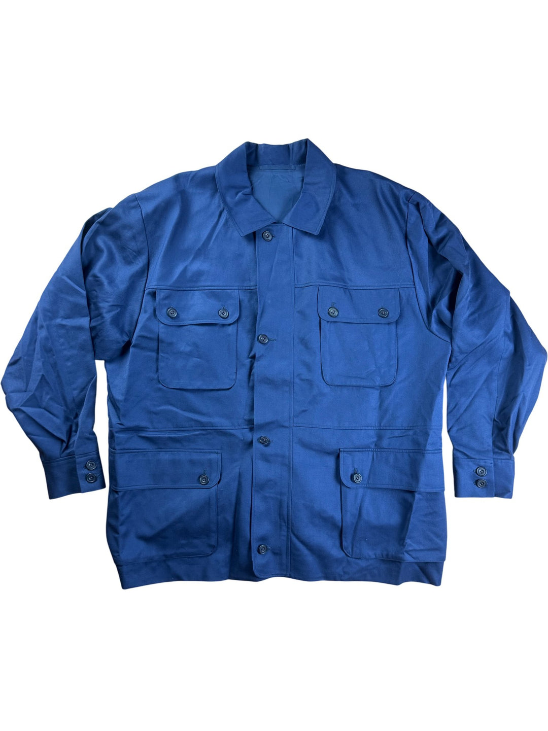 Navy Cotton Field Jacket - XXL - Think Vintage ltd