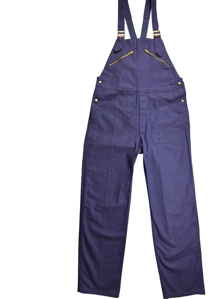 Navy Workwear Dungarees with Adjustable Straps - W38 L33 - Think Vintage Online Ltd