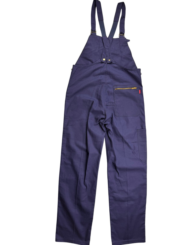 Navy Workwear Dungarees with Adjustable Straps - W38 L33 - Think Vintage Online Ltd