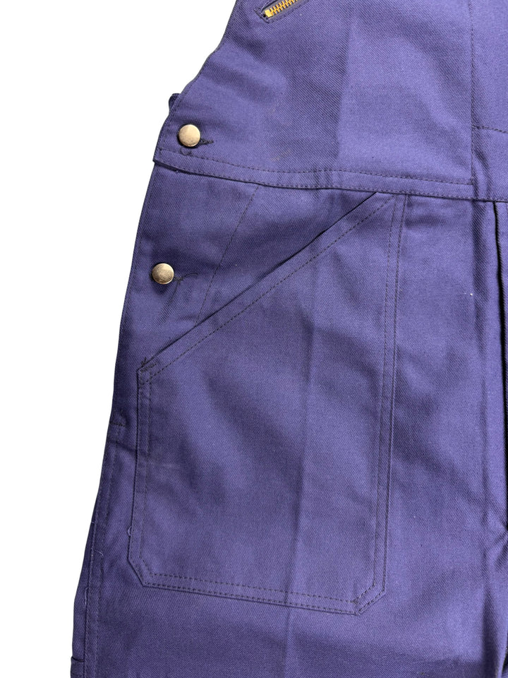 Navy Workwear Dungarees with Adjustable Straps - W38 L33 - Think Vintage Online Ltd