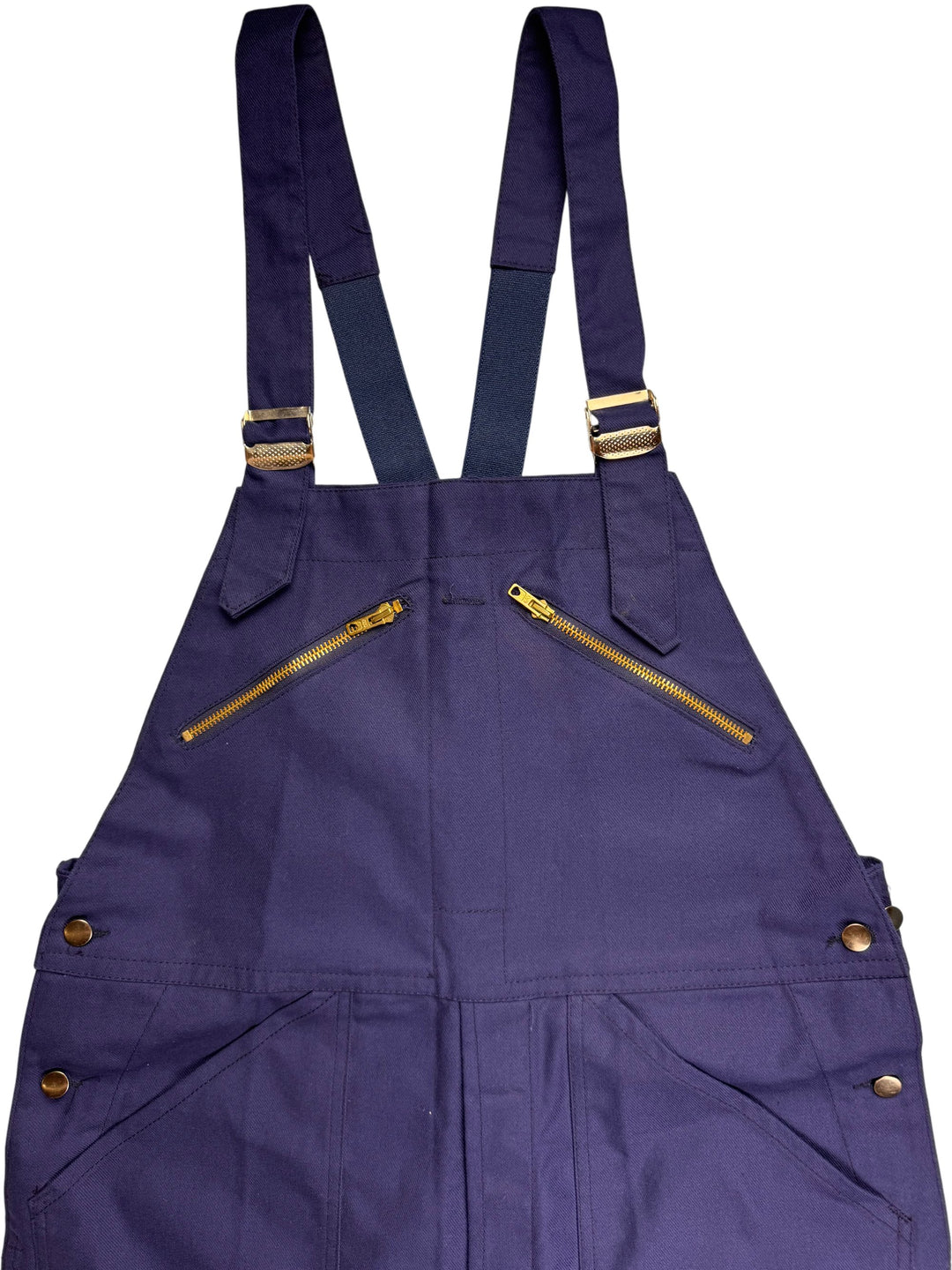 Navy Workwear Dungarees with Adjustable Straps - W38 L33 - Think Vintage Online Ltd