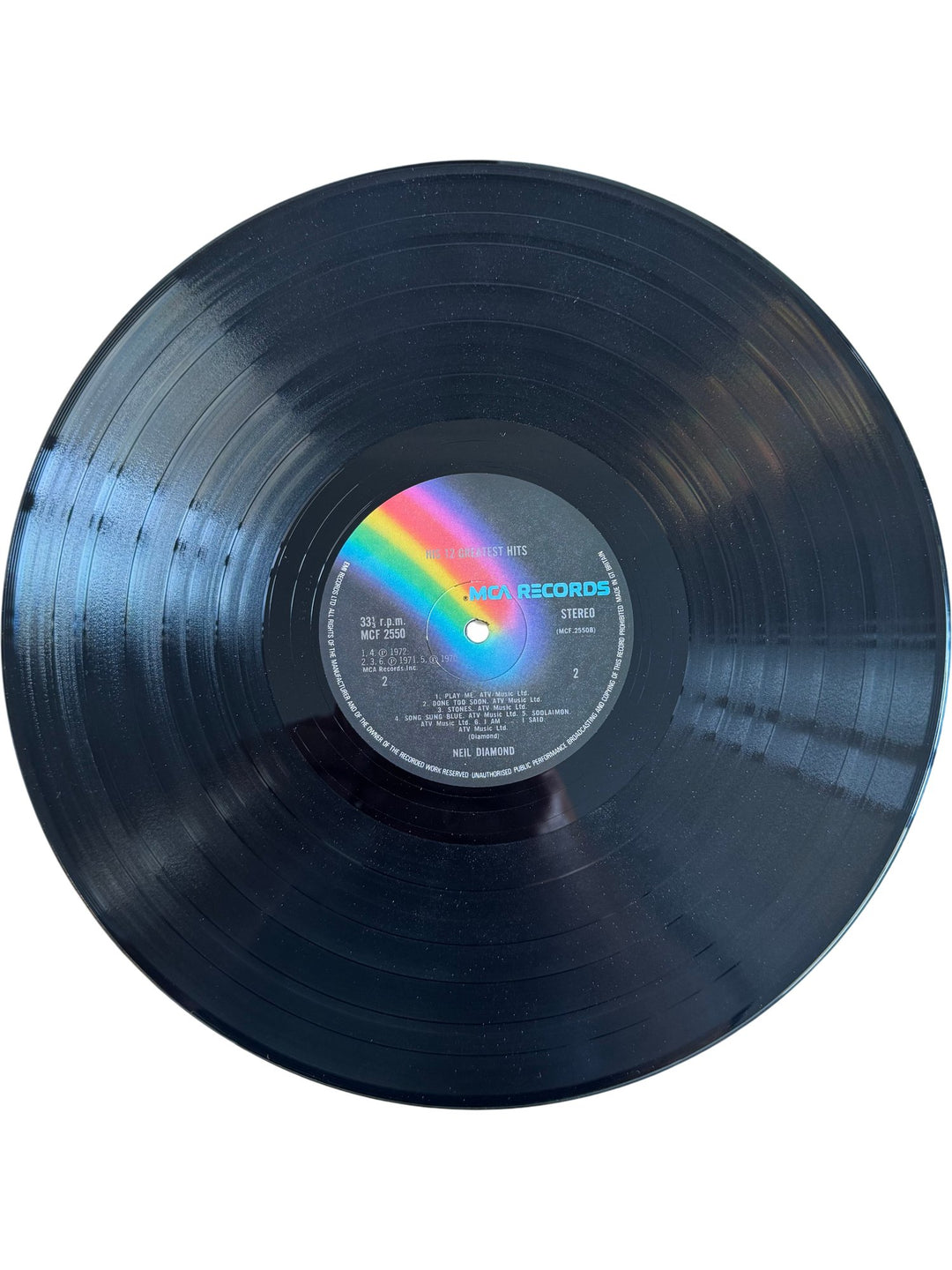 Neil Diamond His 12 Greatest Hits Vinyl - Good - Think Vintage ltd