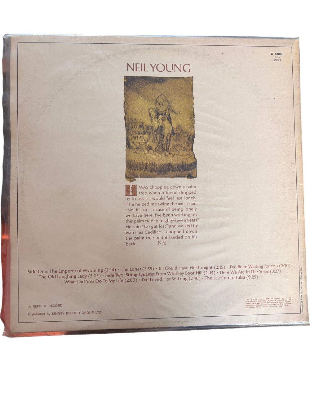 Neil Young Album LP Record - Good - Think Vintage ltd