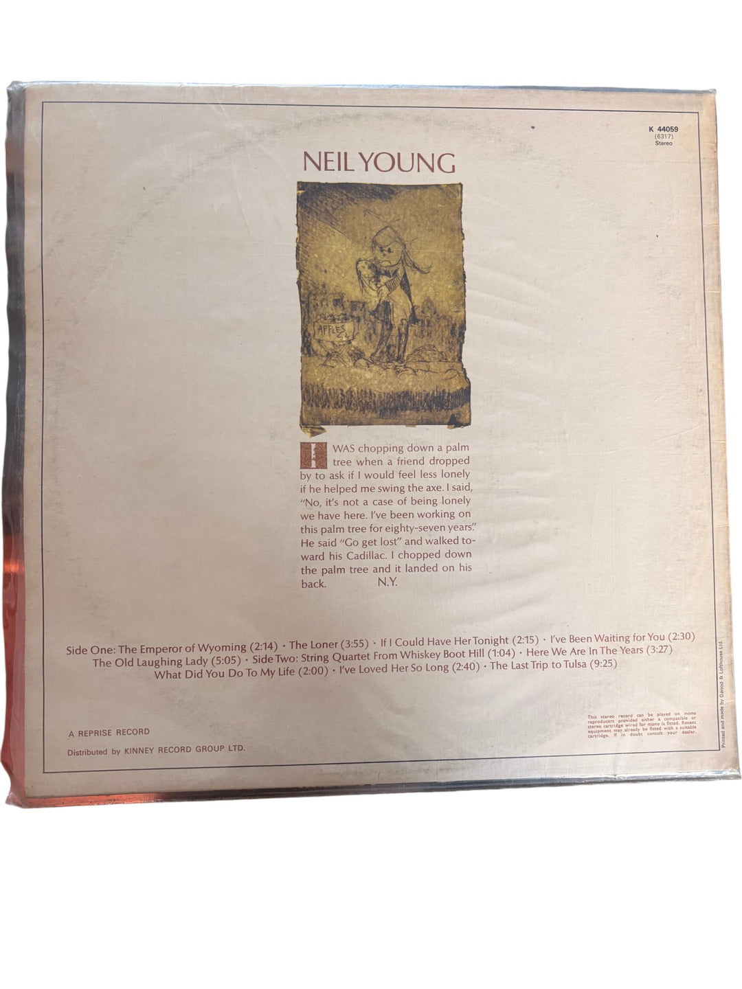 Neil Young Album LP Record - Good - Think Vintage ltd