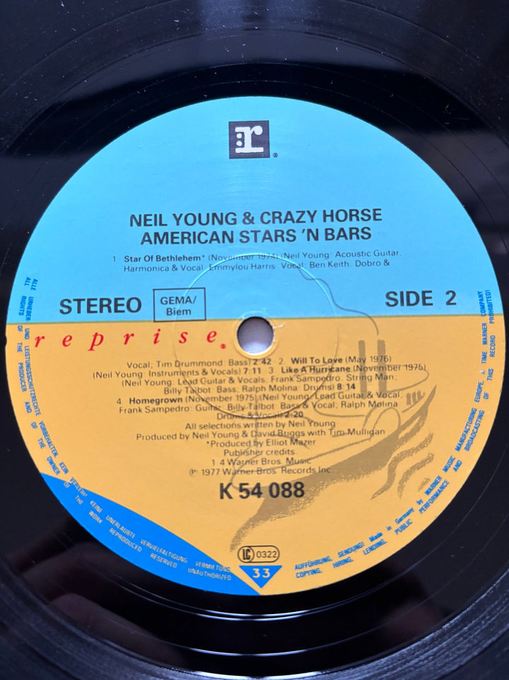 Neil Young American Stars 'n Bars Vinyl - Good - Think Vintage ltd