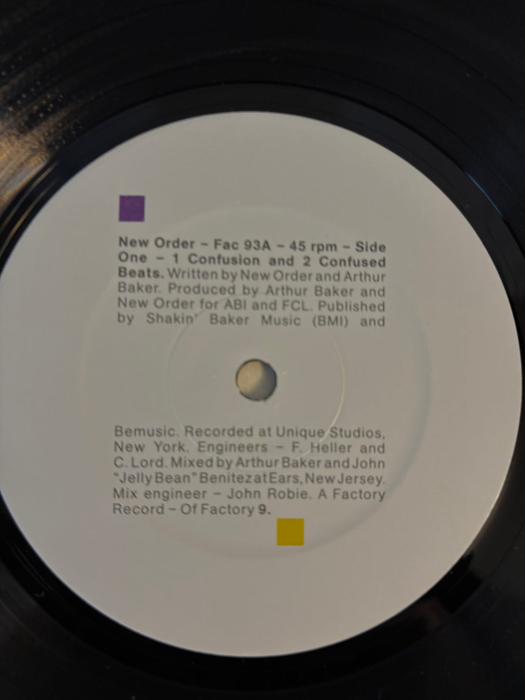 New Order 'Confusion' Vinyl Record - Think Vintage ltd