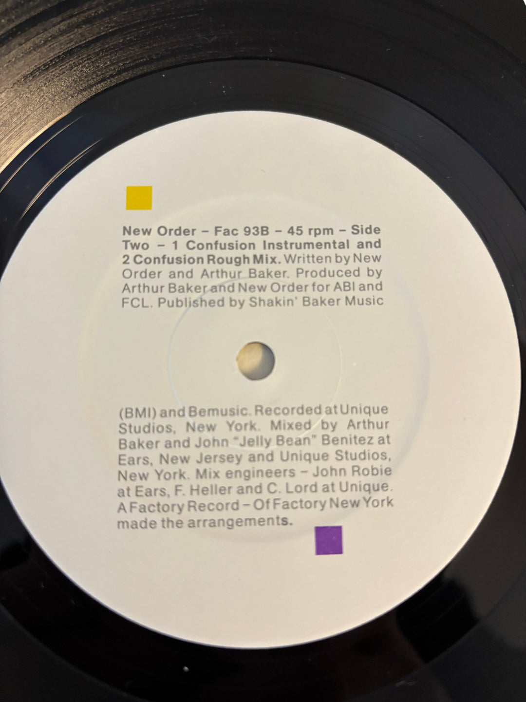 New Order 'Confusion' Vinyl Record - Think Vintage ltd