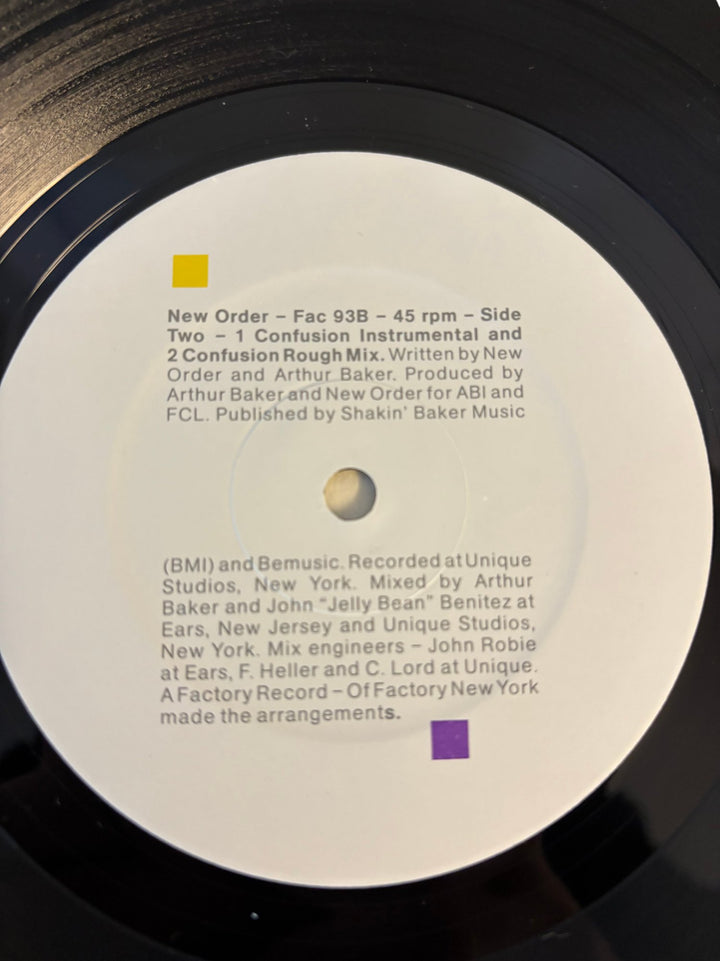 New Order 'Confusion' Vinyl Record - Think Vintage ltd