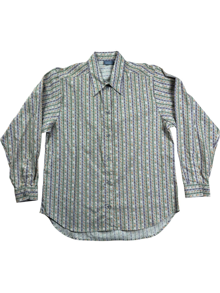 Next Floral Patterned Long Sleeve Shirt - M - Think Vintage ltd