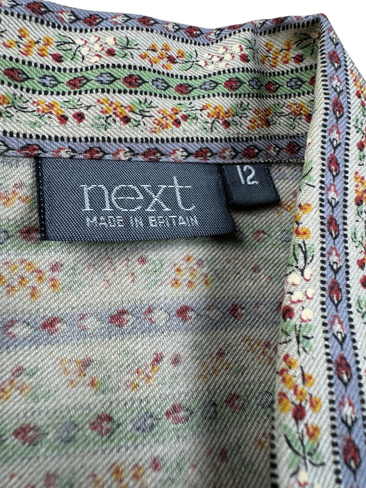 Next Floral Patterned Long Sleeve Shirt - M - Think Vintage ltd