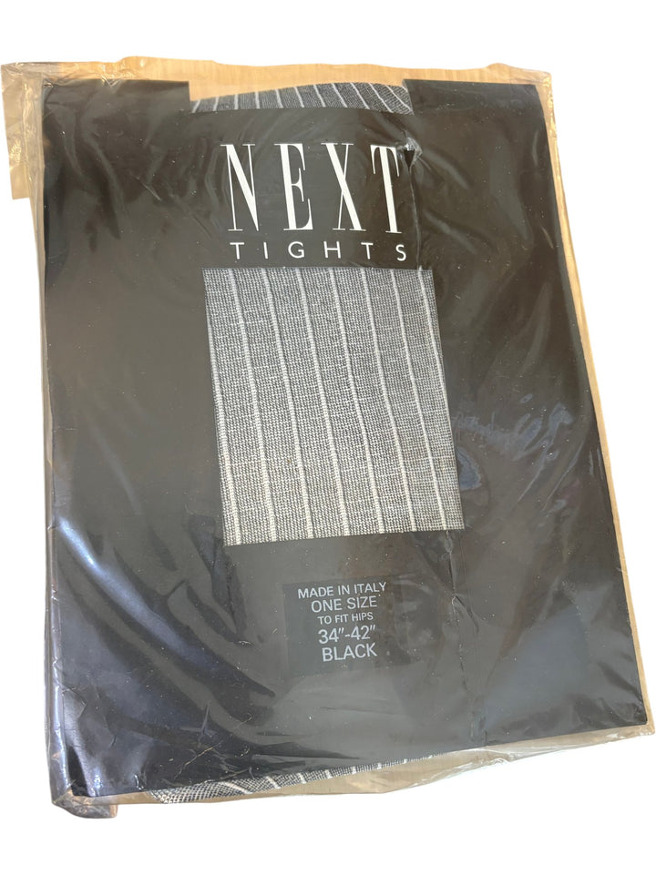 Next Italian One Size Black Tights - Think Vintage ltd