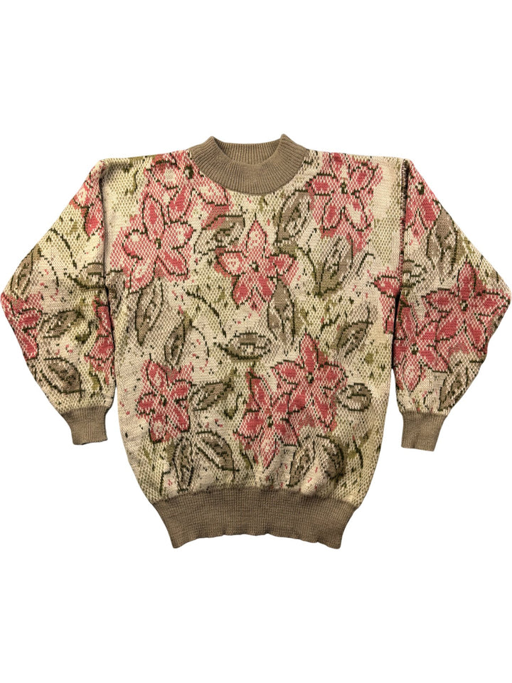 Nicolicchi Floral Knit Jumper - Think Vintage Online Ltd
