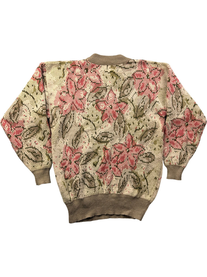 Nicolicchi Floral Knit Jumper - Think Vintage Online Ltd