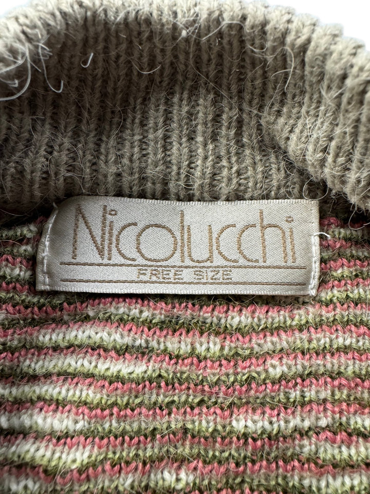 Nicolicchi Floral Knit Jumper - Think Vintage Online Ltd