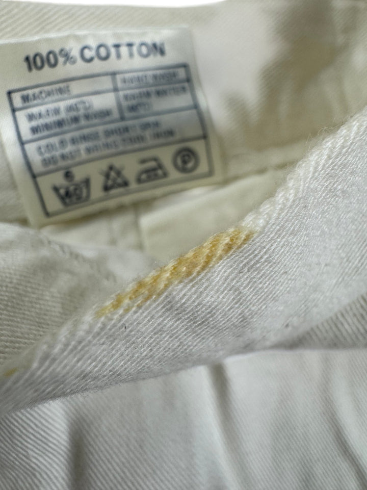 Nicolucchi White Pleated Skirt - W25 - Think Vintage ltd