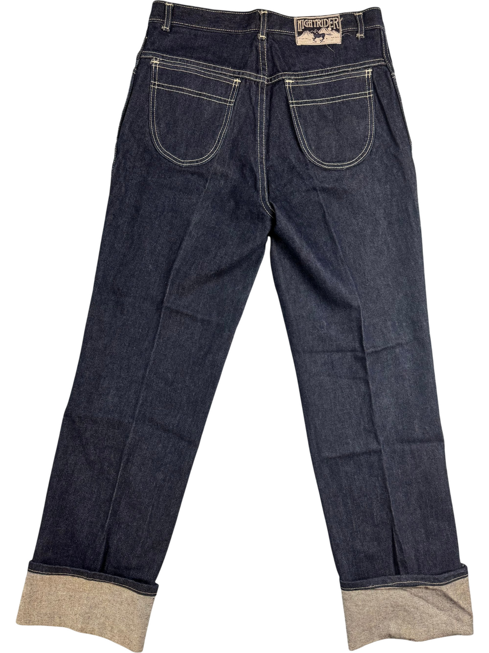 Night Rider Dark Denim Jeans W31 L34 - Think Vintage Online Ltd