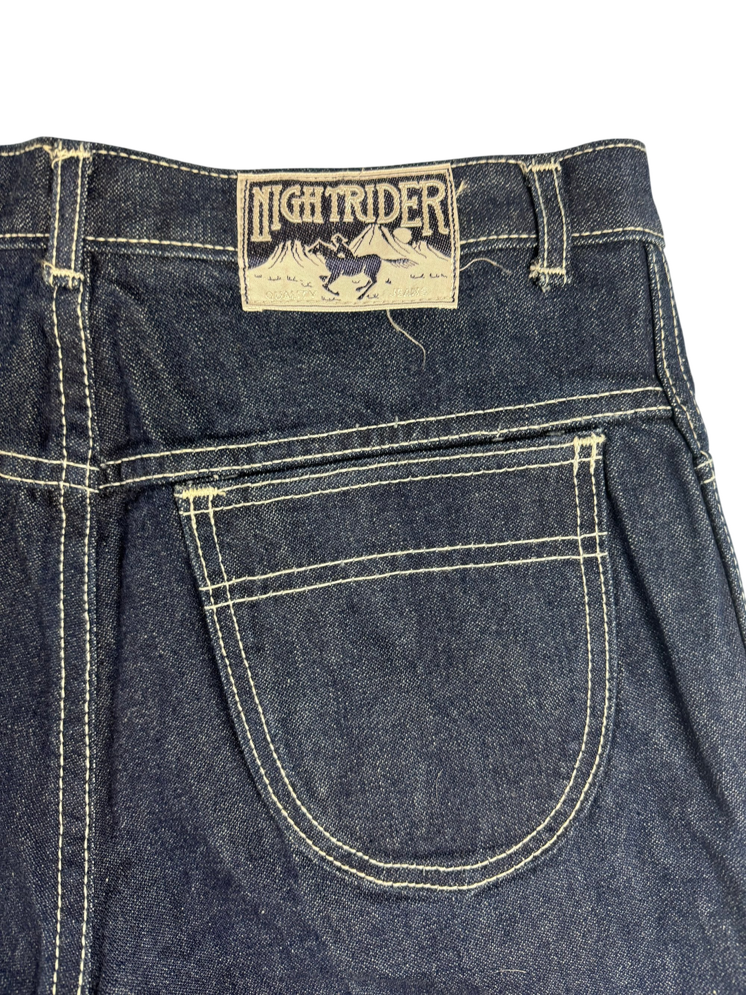 Night Rider Dark Denim Jeans W31 L34 - Think Vintage Online Ltd