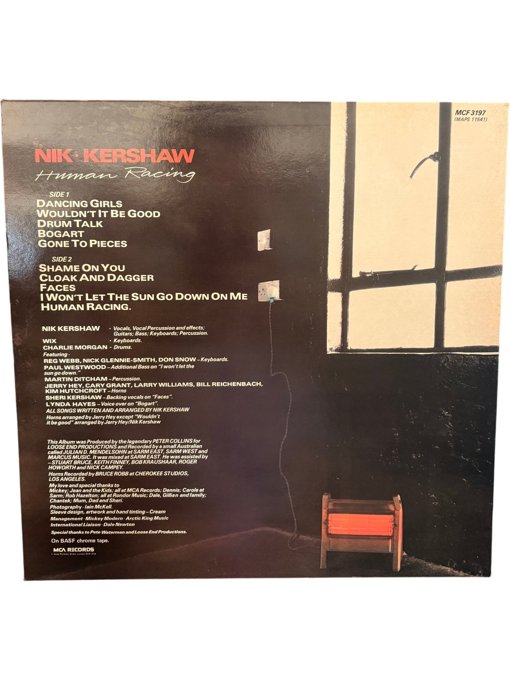 Nik Kershaw Human Racing Vinyl Record - Good - Think Vintage ltd