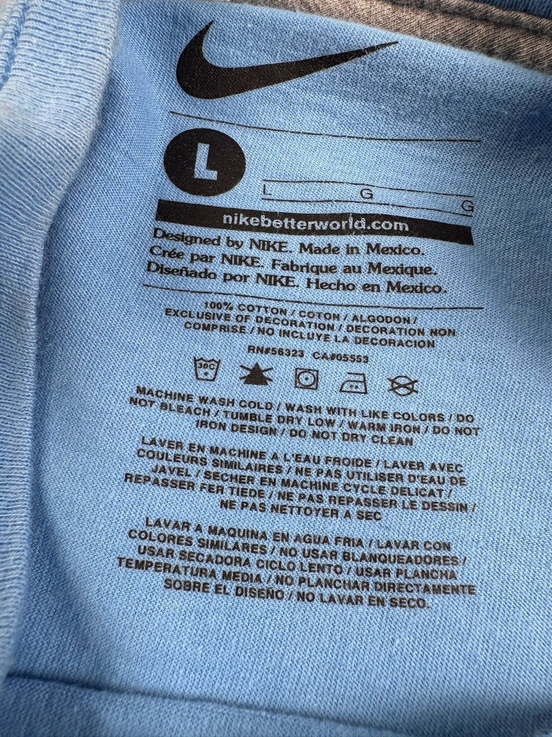 Nike Blue Graphic T-Shirt - S