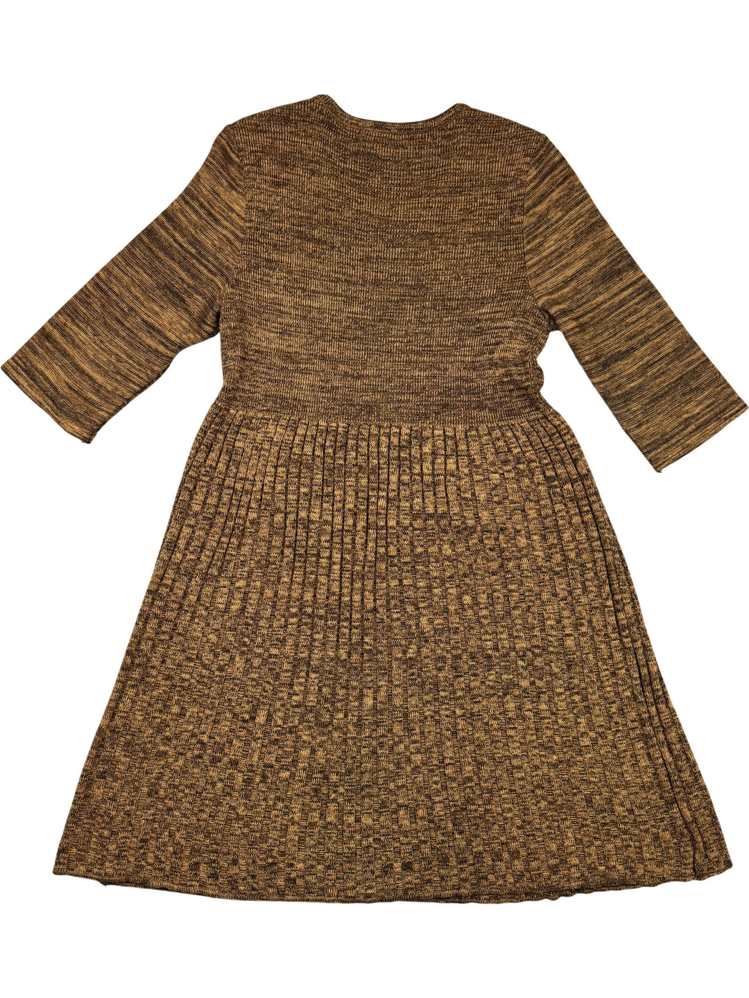 Nina Leonard Brown Knit Dress - XS - Think Vintage ltd