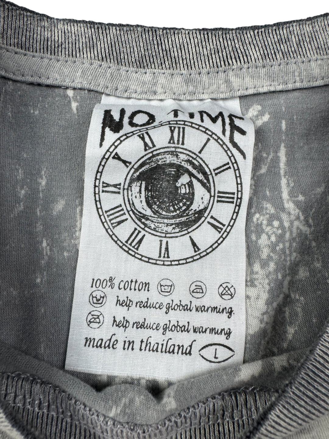 No Time Graphic T-Shirt - L - Think Vintage