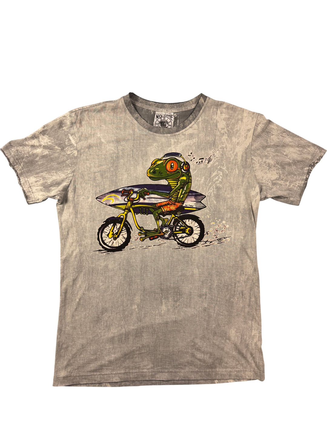 No Time Graphic T-Shirt - L - Think Vintage Online Ltd