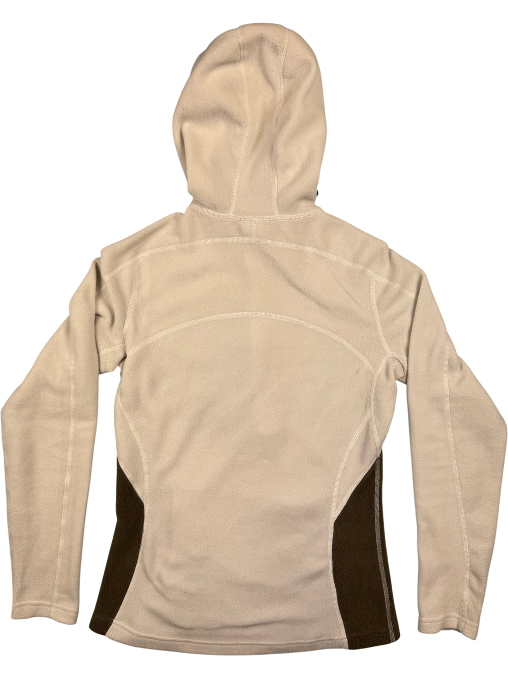 North Face Beige Hooded Activewear Hoodie - S - Think Vintage