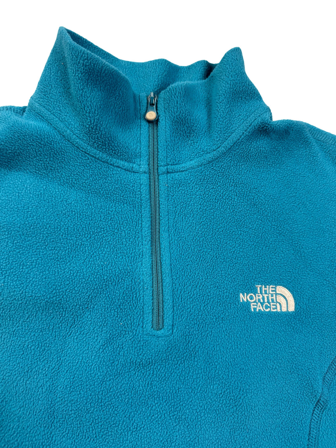 North Face Blue Fleece Pullover - XS - Think Vintage