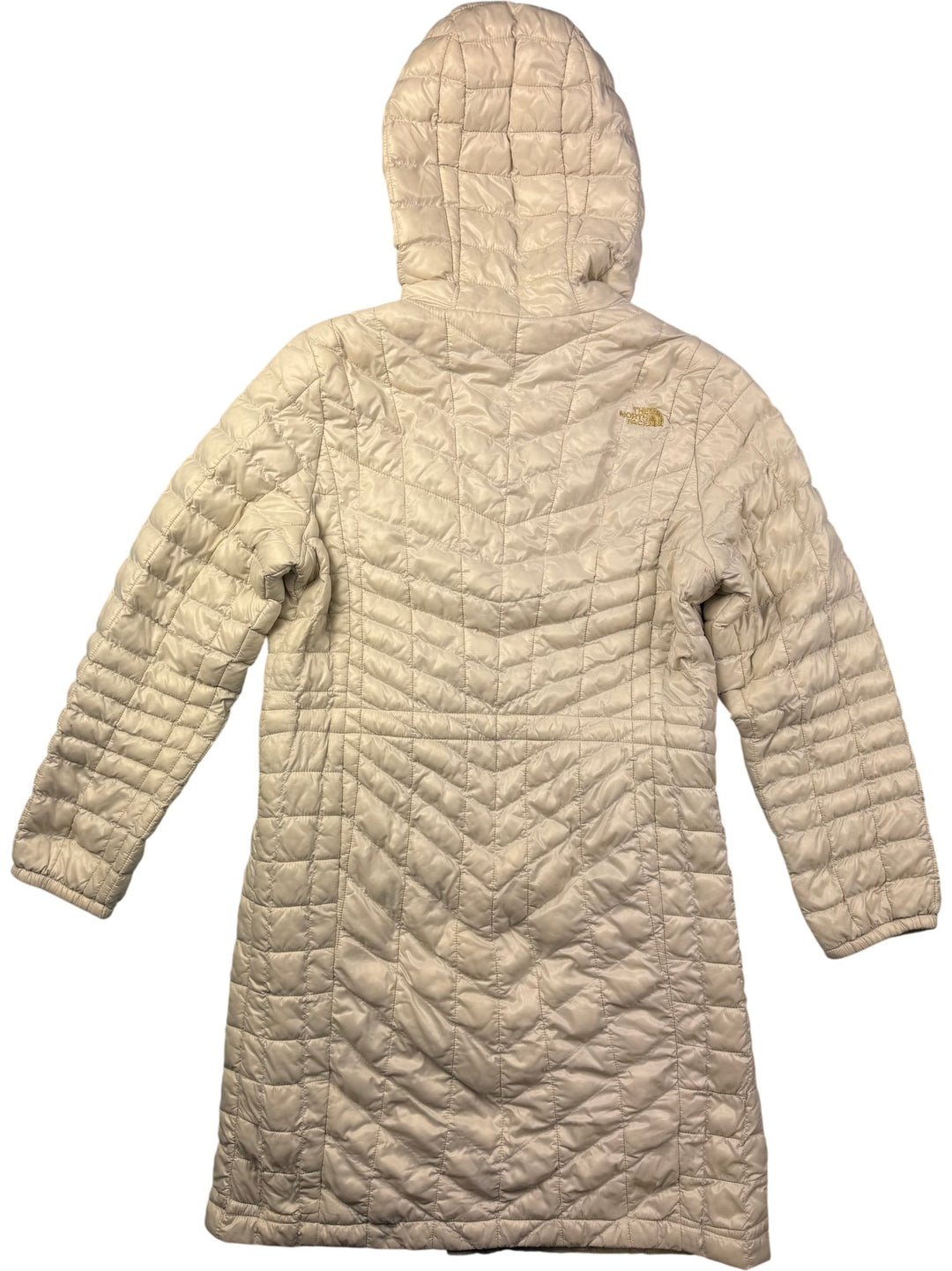 North Face Quilted Hooded Jacket - M - Think Vintage ltd