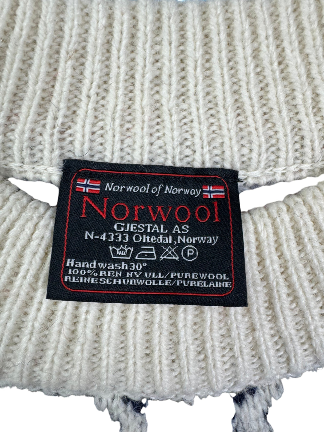 Norwegian Norwool Wool Sweater - M - Think Vintage